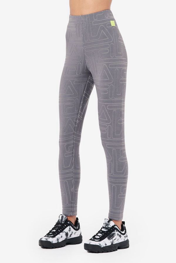 Fila Lipi Burnout Women's Leggings - Black,NZ 340-52430